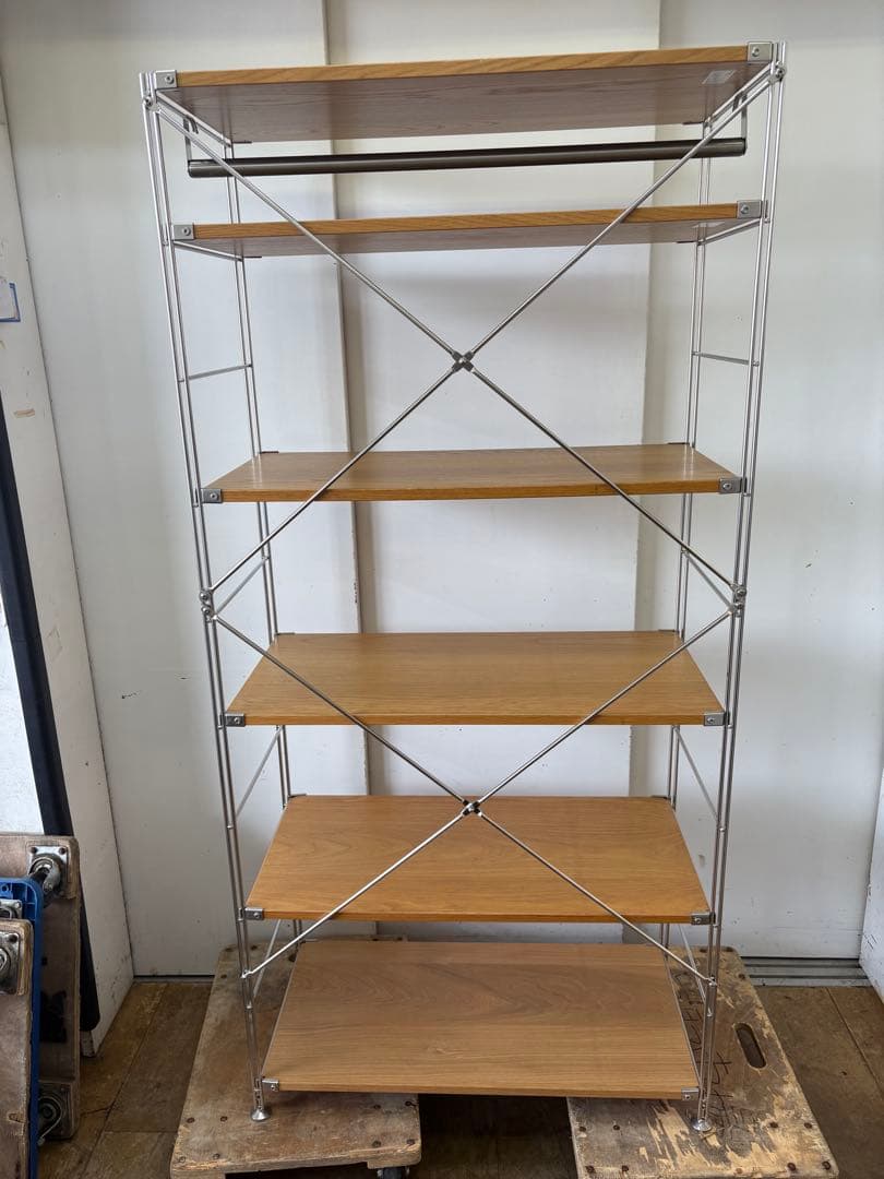 M105　ステンレスユニットシェルフ　シェルフ　幅840mm