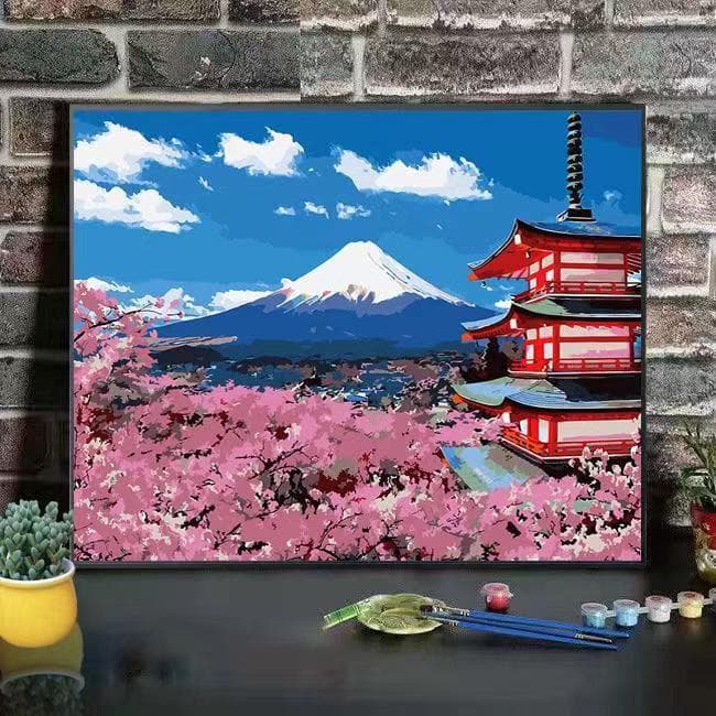 山平貞信 「うめ 」 梅 日本画 肉筆画