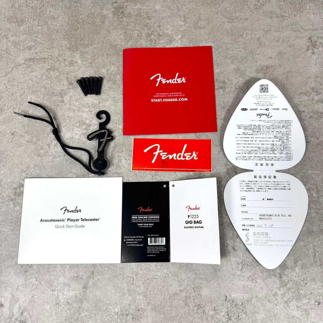 激レア】フェンダー アコスタソニック テレキャス 美品 ホワイト