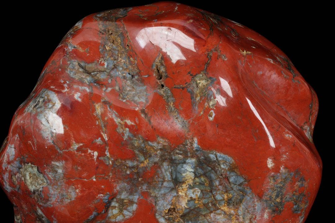 【希少・美石】佐渡 錦紅石 錦石 赤玉石　赤石 水石 原石 鑑賞石 25.8kg