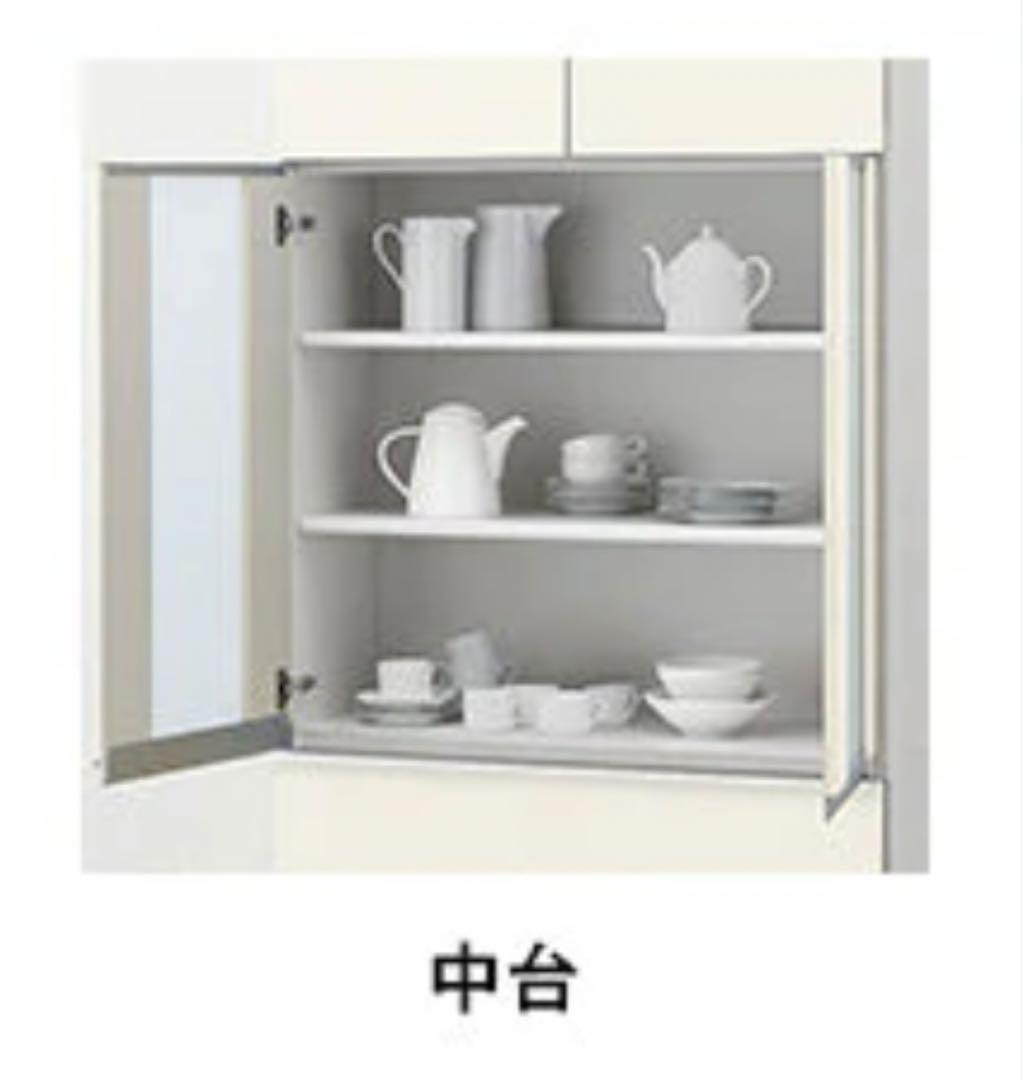 ホワイト 食器棚　新品 未開封