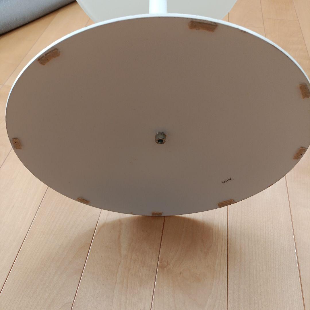 円形ガラステーブル