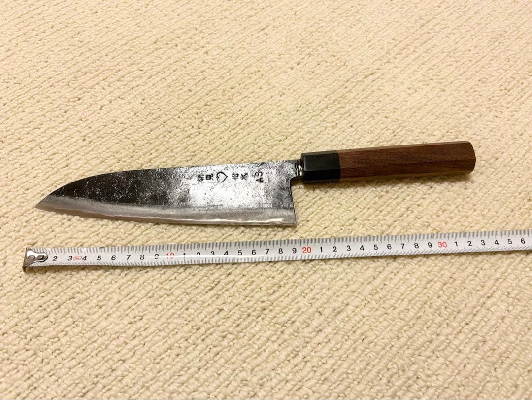 大幅値下げ《希少未使用》手打ち鍛造　備中刀工　武田松水 包丁　新見松水　武田刃物