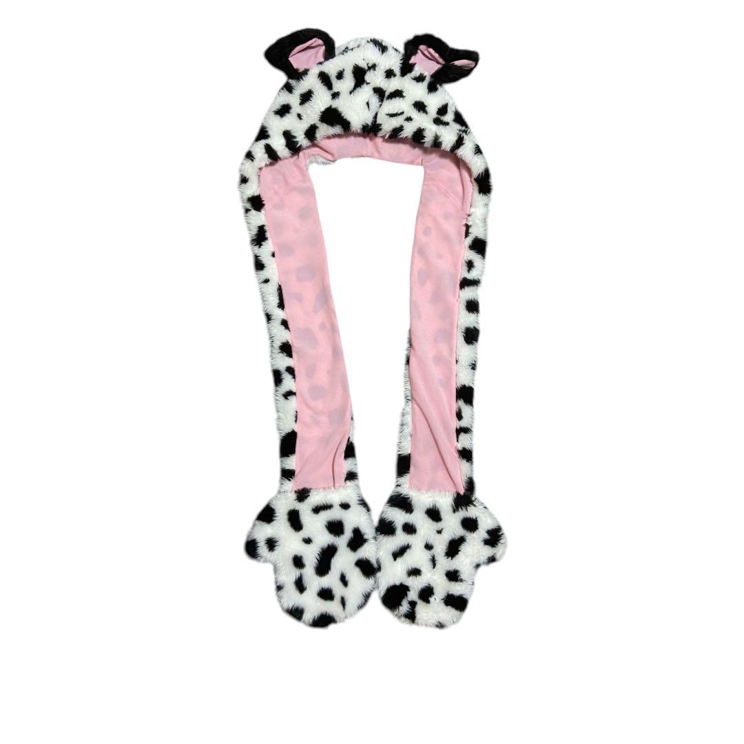 ディズニー 101匹わんちゃん フード付きマフラー 手袋 ファンキャップ