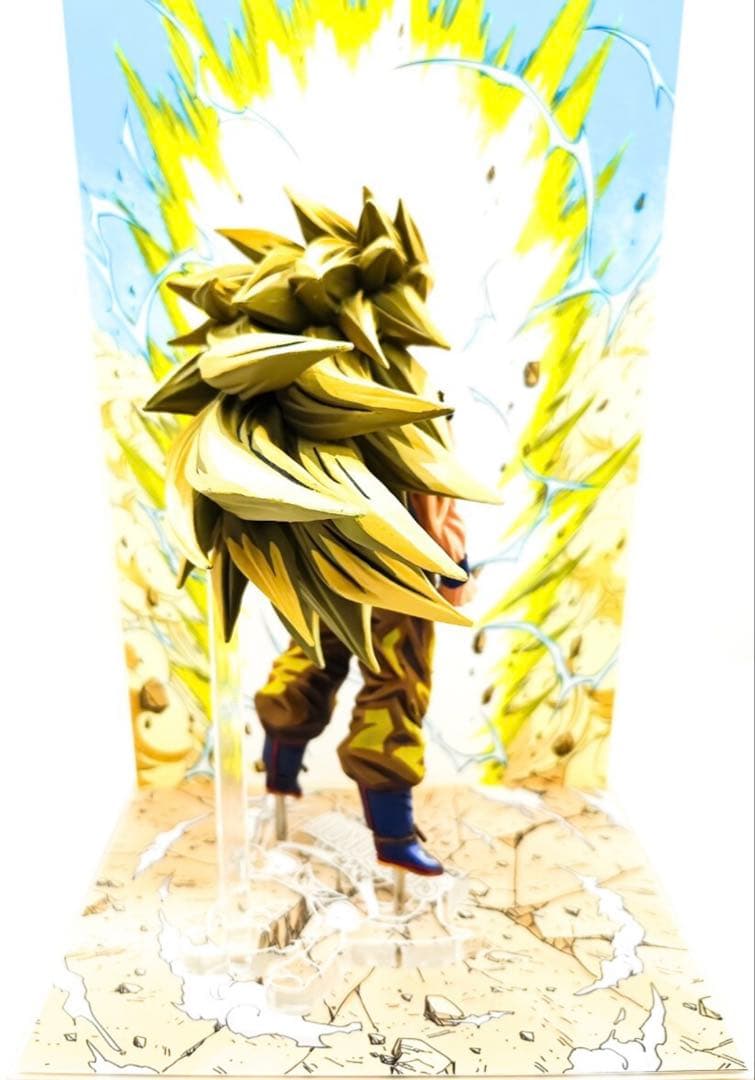 ドラゴンボール フィギュア 超サイヤ人3 孫悟空 リペイント 二次元彩色