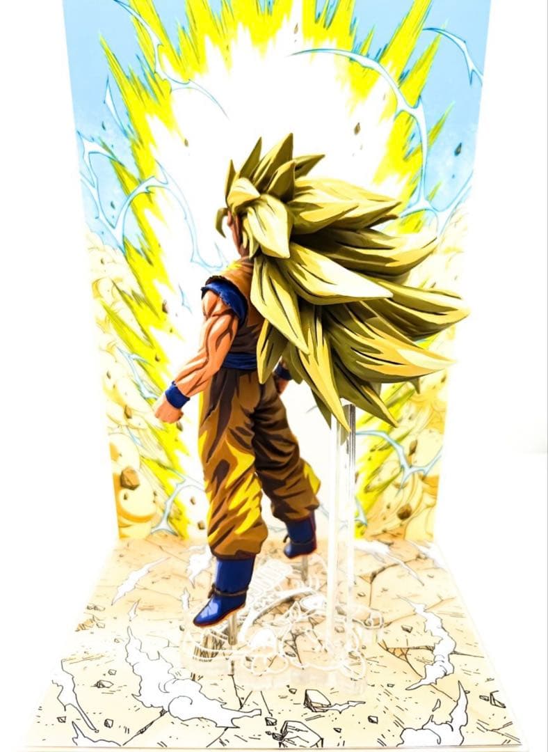 ドラゴンボール フィギュア 超サイヤ人3 孫悟空 リペイント 二次元彩色