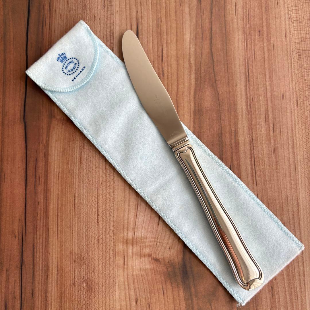 【未使用・希少】ジョージジェンセン OLD DANISH ディナーナイフ 銀製