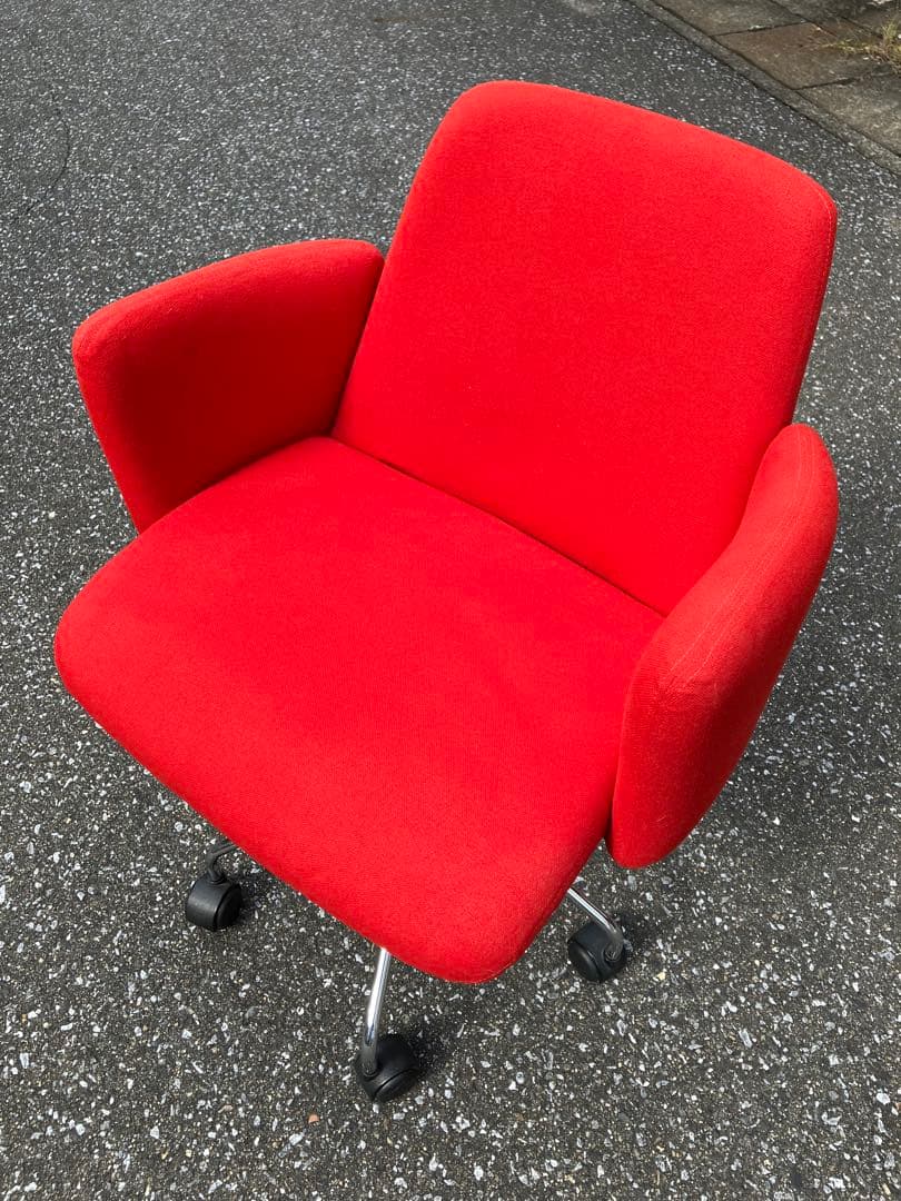 カルテル モーレアチェア、赤、美品、ヴィコマジストレッティ