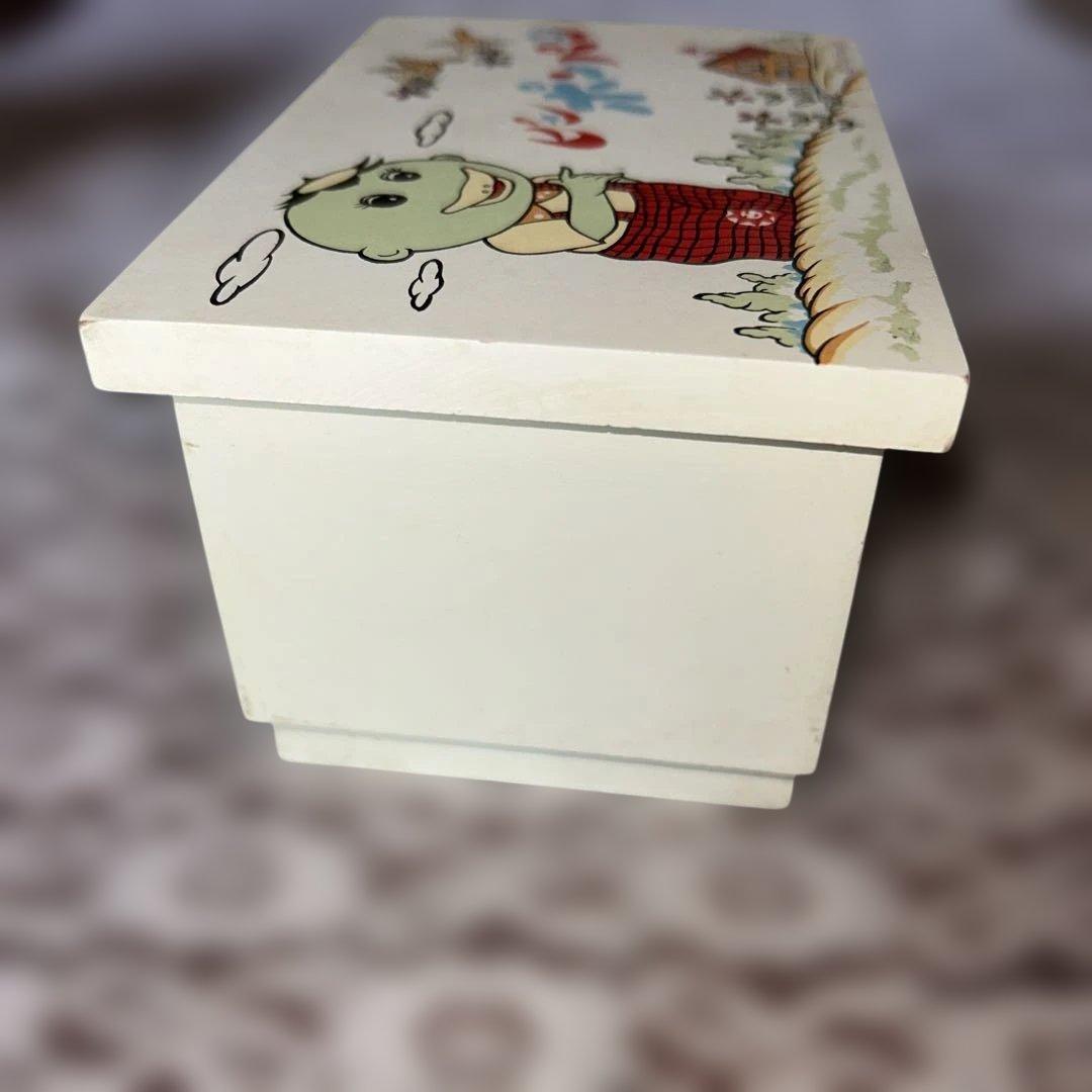 良品1970年代ピンポンパン木製オルゴール女の子が回転する - メルカリ