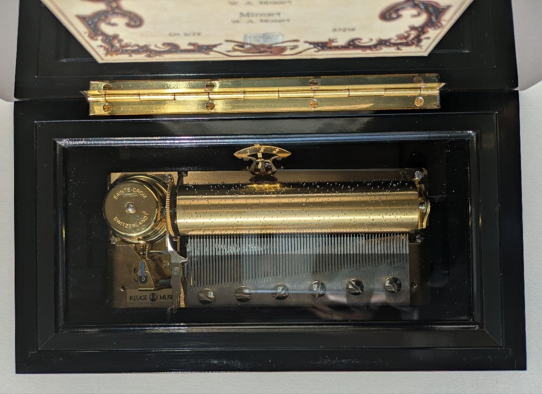REUGE MUSIC オルゴール ローズ 象嵌 72弁