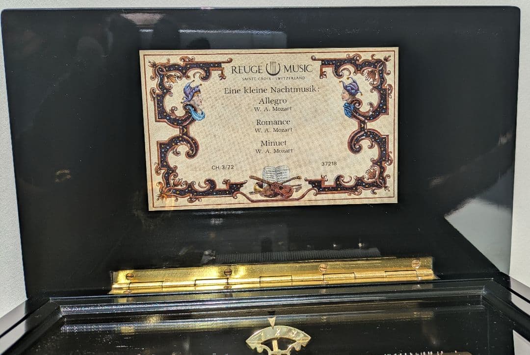 REUGE MUSIC オルゴール ローズ 象嵌 72弁