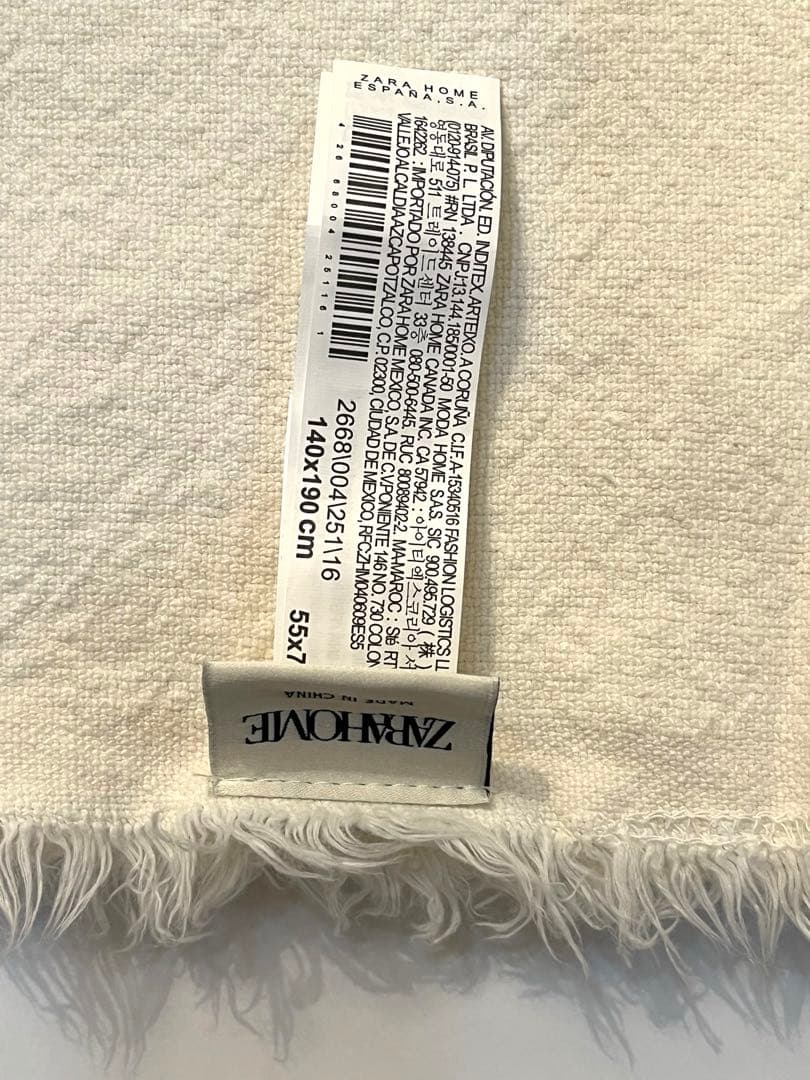 ZARA  コットンブランケット　コンランショップ