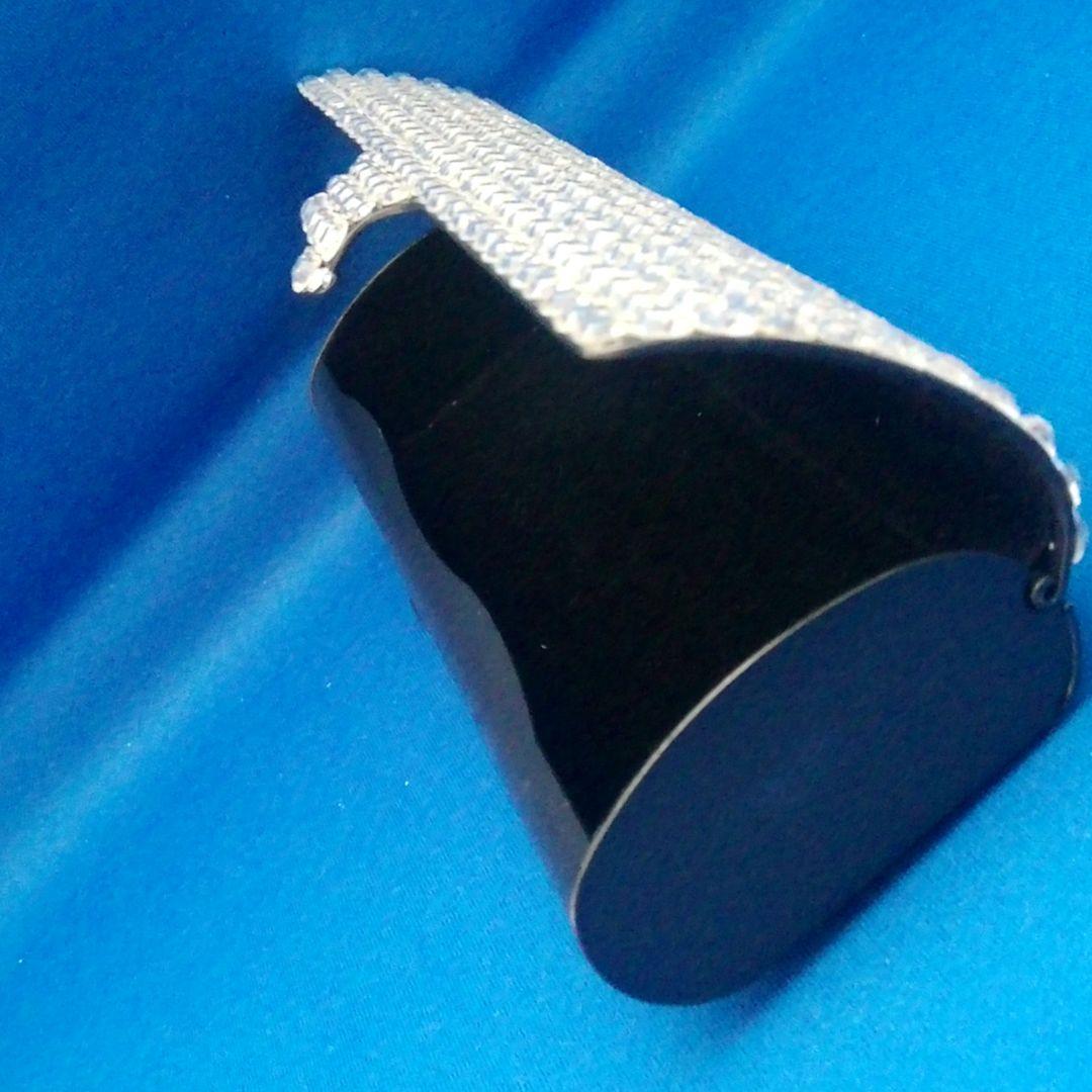 メガネケース　スワロフスキー石 クリスタル 　メガネ拭きクロスブルー