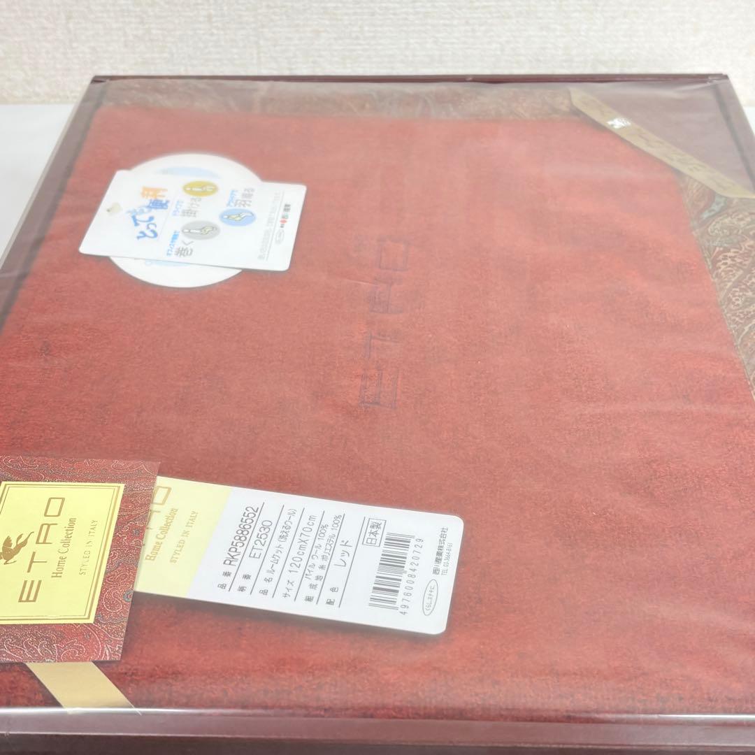 ETROエトロ　ウォッシャブル ウールスローケット 120x70cm