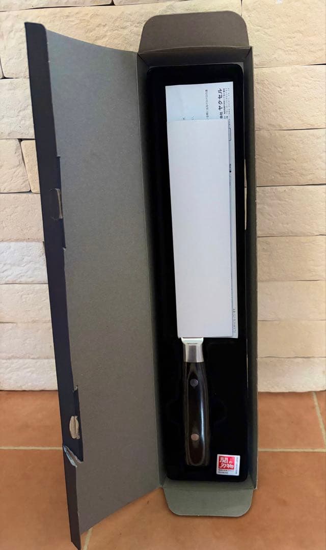 【新品未使用】ヤクセル 関藤平 ダマスカス三徳包丁