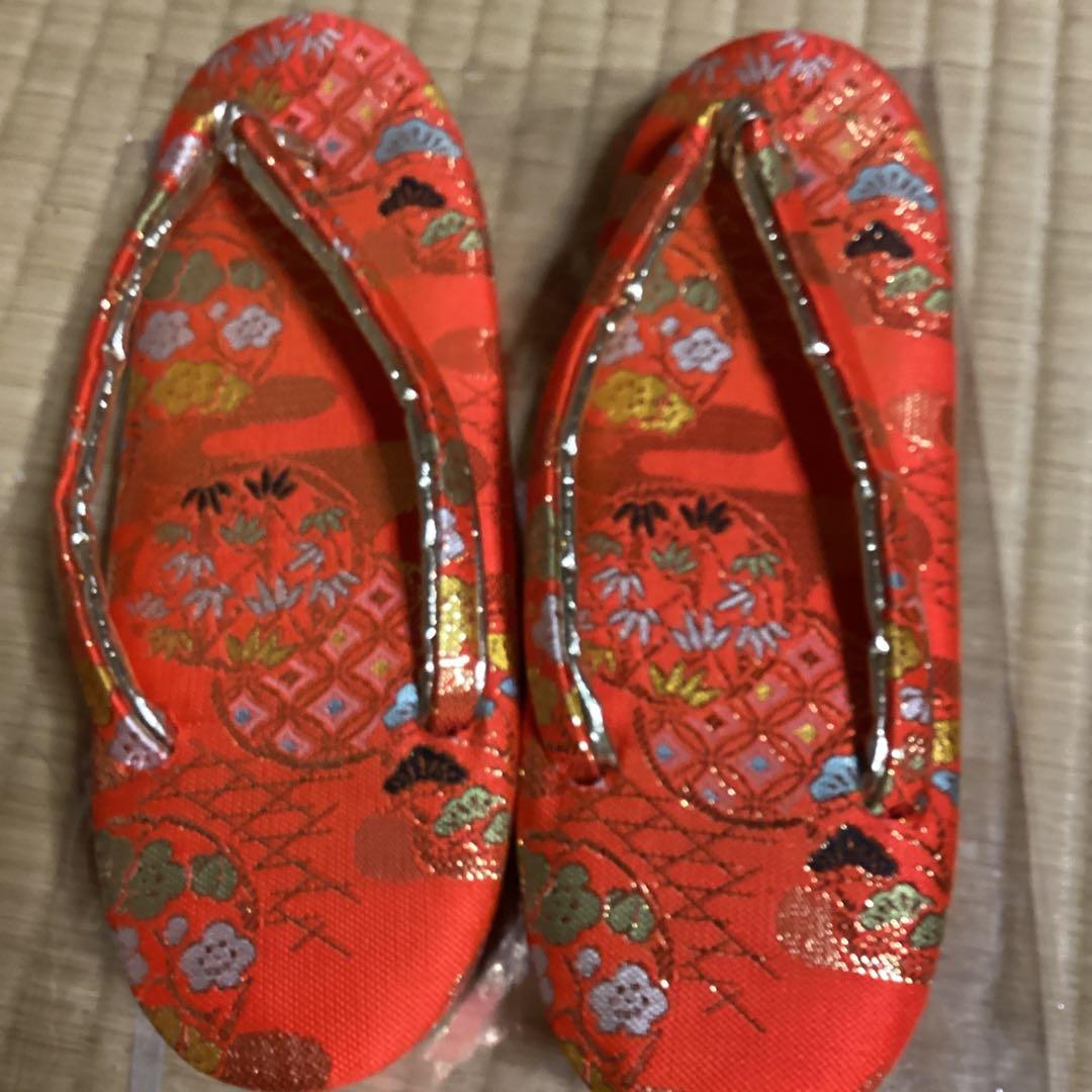 多少の難あり。七五三七歳用フルセット　帯幅14、5センチ　草履21センチ