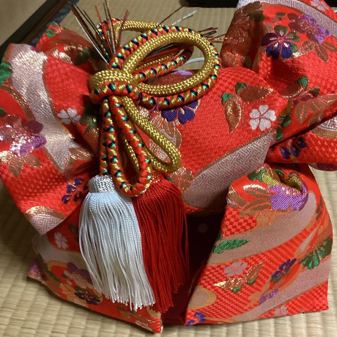 多少の難あり。七五三七歳用フルセット　帯幅14、5センチ　草履21センチ