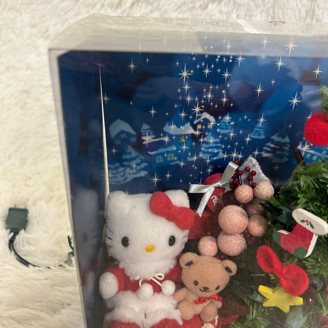 激レア サンリオ　ハローキティ　ジオラマライトマスコット　クリスマス