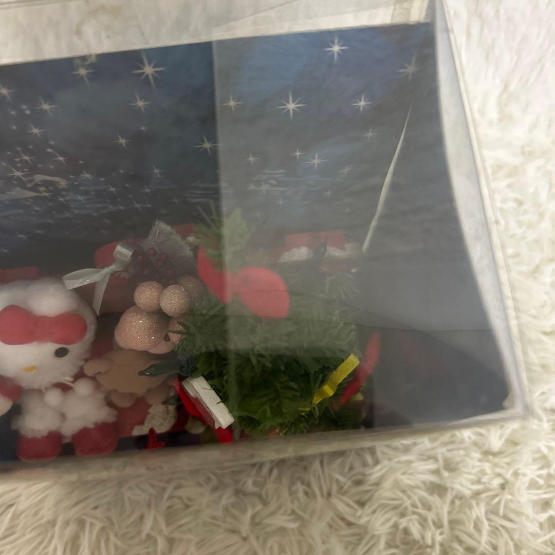 激レア サンリオ　ハローキティ　ジオラマライトマスコット　クリスマス