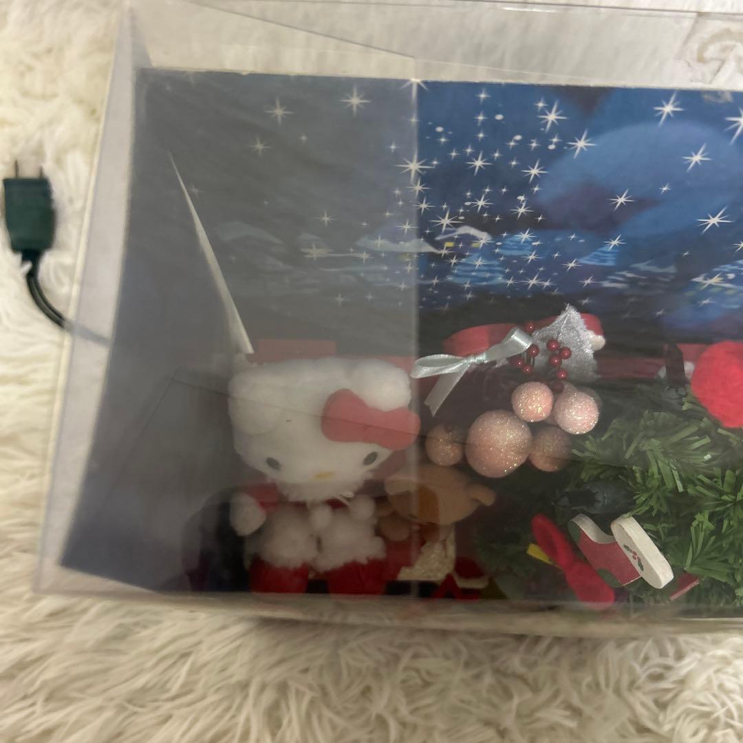 激レア サンリオ　ハローキティ　ジオラマライトマスコット　クリスマス