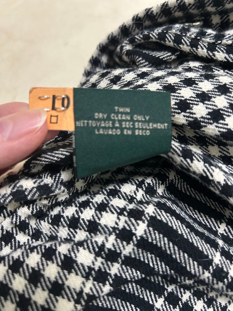 ラルフローレン　厚手掛け布団カバー　160幅　コットンブランケットのような感触