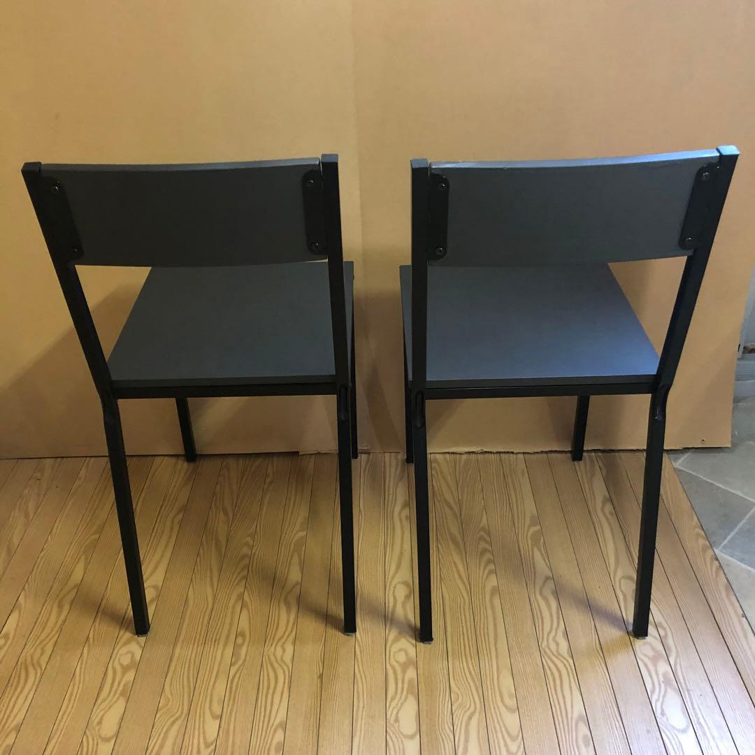 LOWYA ロウヤ　グレイブル　テーブルと椅子二脚のセット