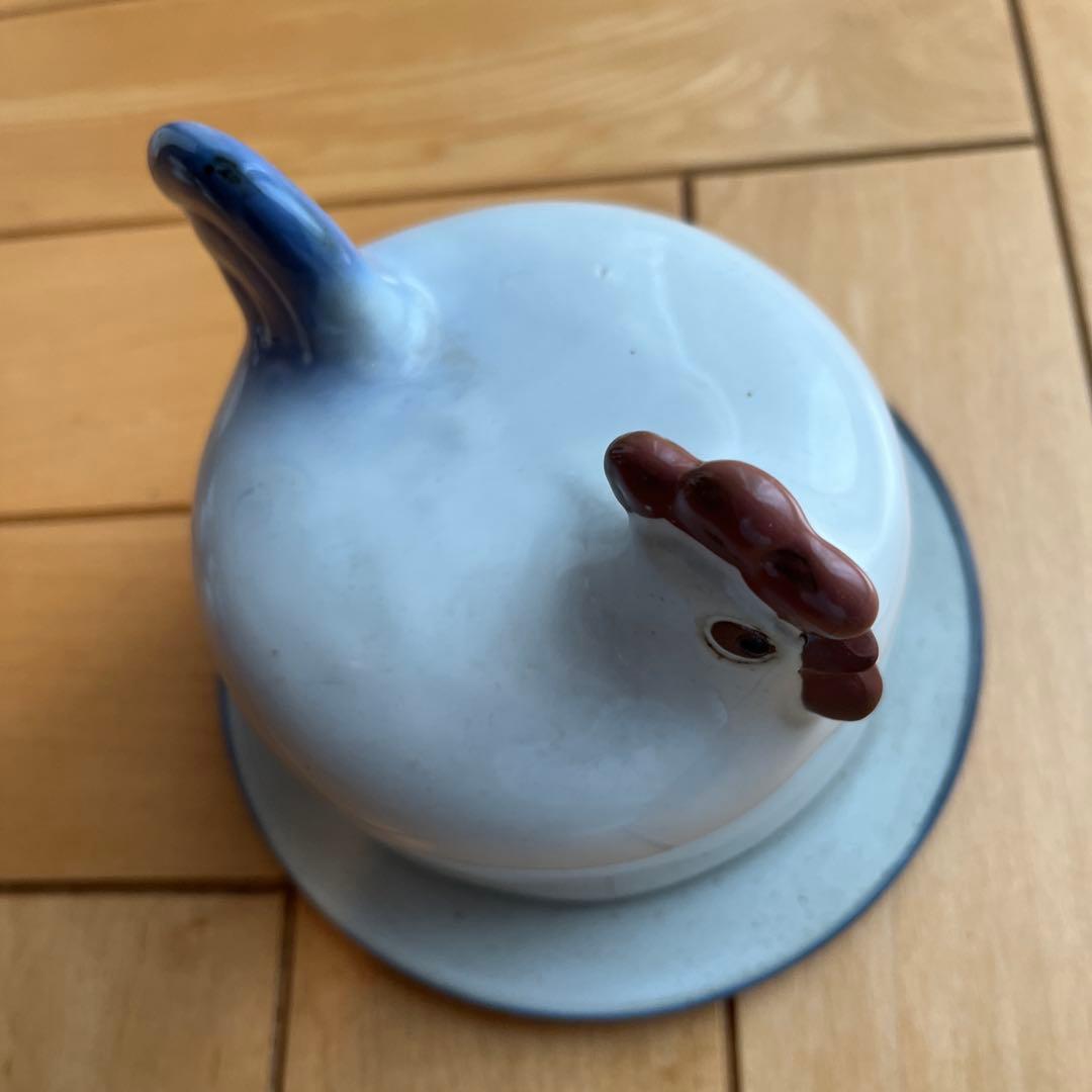 リサ　ラーソン　置物　ニワトリ　親子　エッグカップ　セット　バターケース