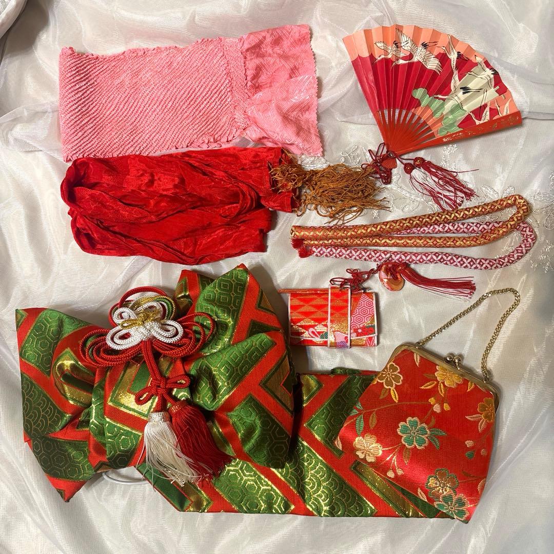 売り切り！本日限定半額！ 七五三 7歳 着物セット 牡丹柄