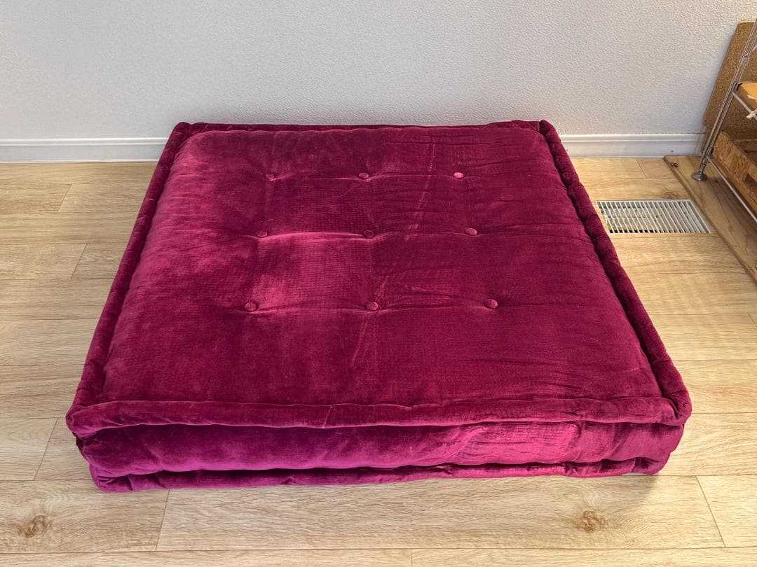 ロッシュボボア ソファ2点セット ミッソーニ生地 × マゼンダ座面下