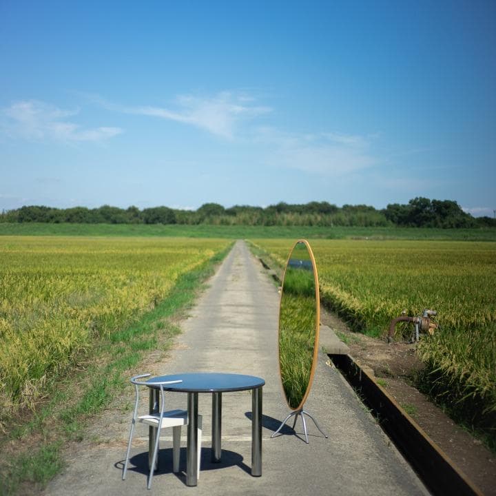 レア カリガリス 姿見 スタンドミラー 鏡 イタリアモダン デザイナーズ