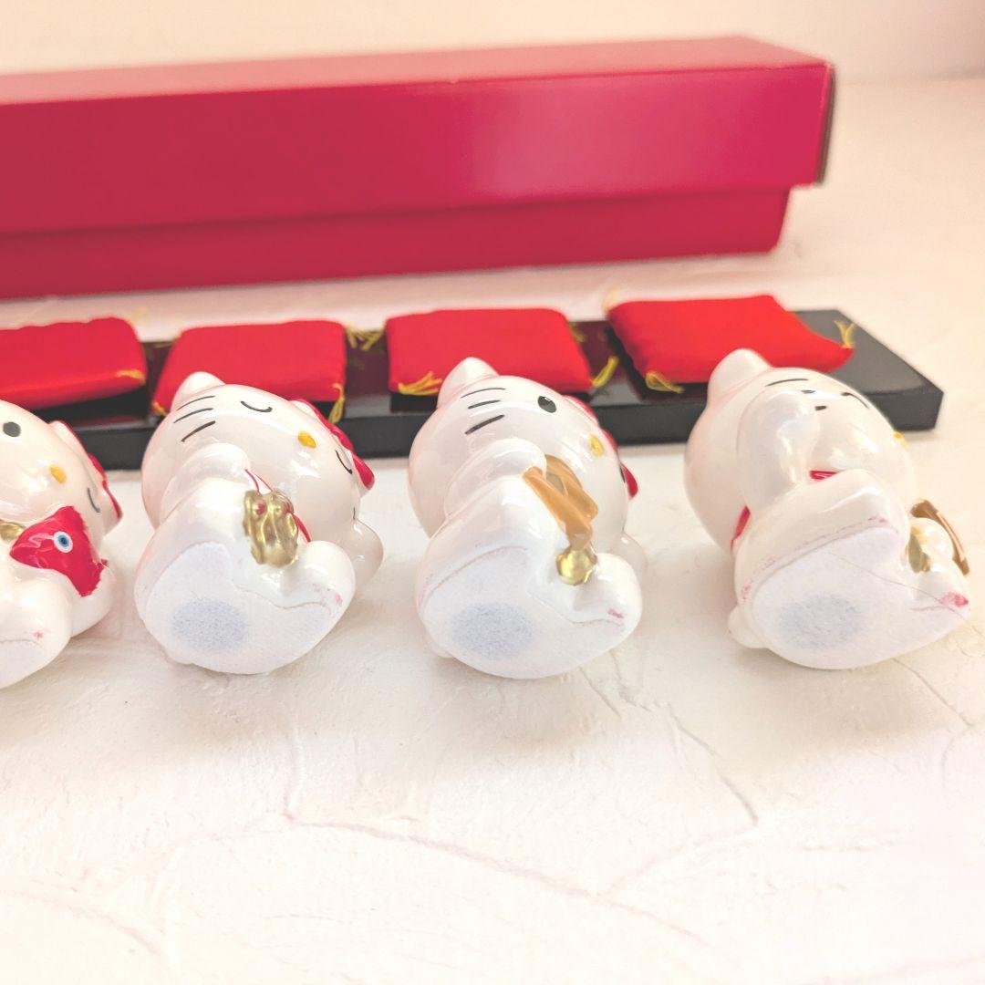 【未使用】ハローキティ 七福きてぃねこ 七福神 陶器 置物 サンリオ レア