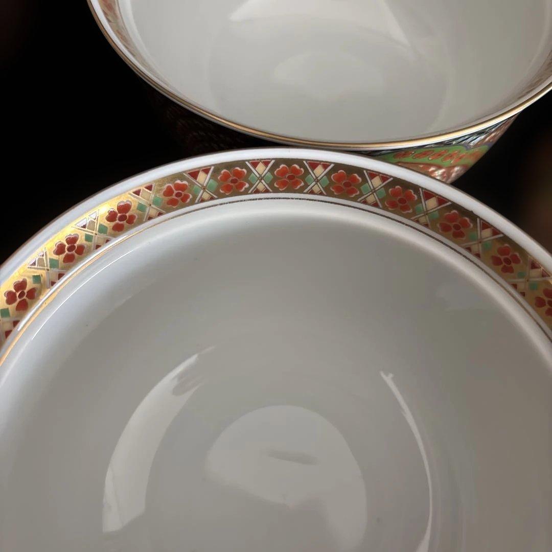 庫山窯 『献上手金彩』御碗揃 蓋付5客 小丼 どんぶり 【廃盤品】✨希少✨
