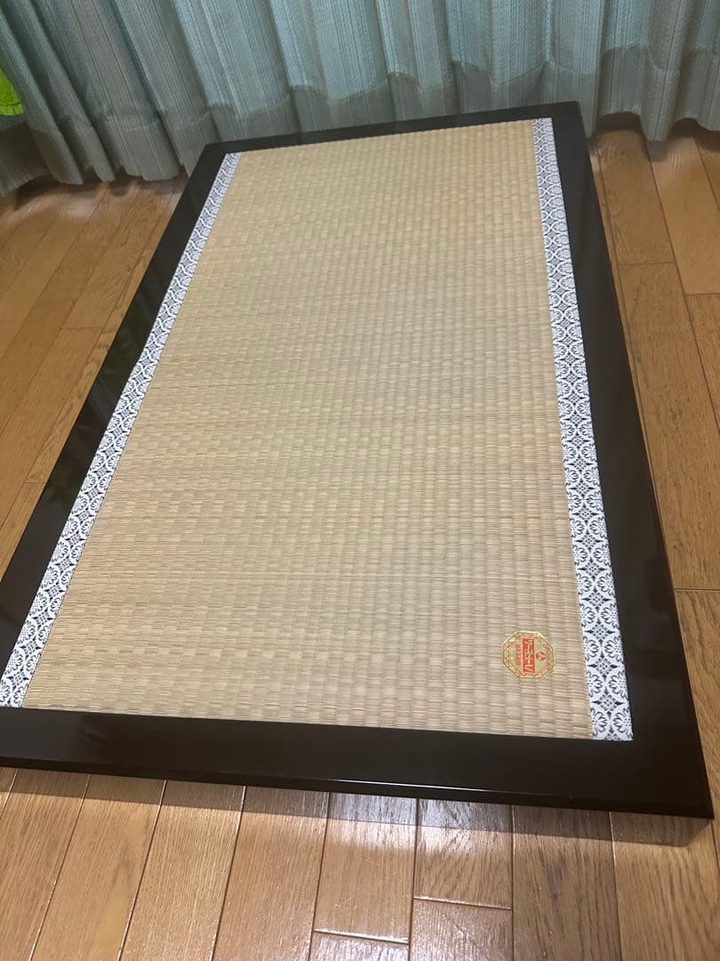 黒塗平飾台と屏風　五月人形