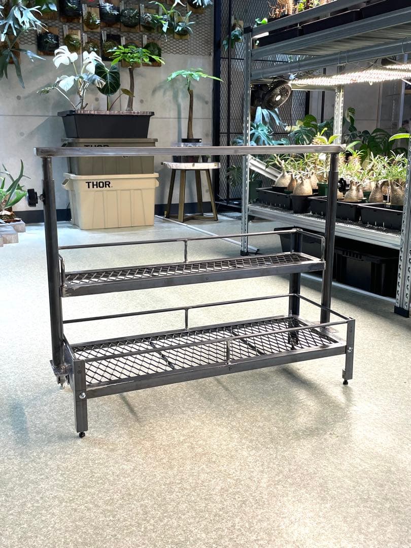 1台限定　塗装前完成品　アイアン植物棚　ミニタイプ　2段目半サイズ