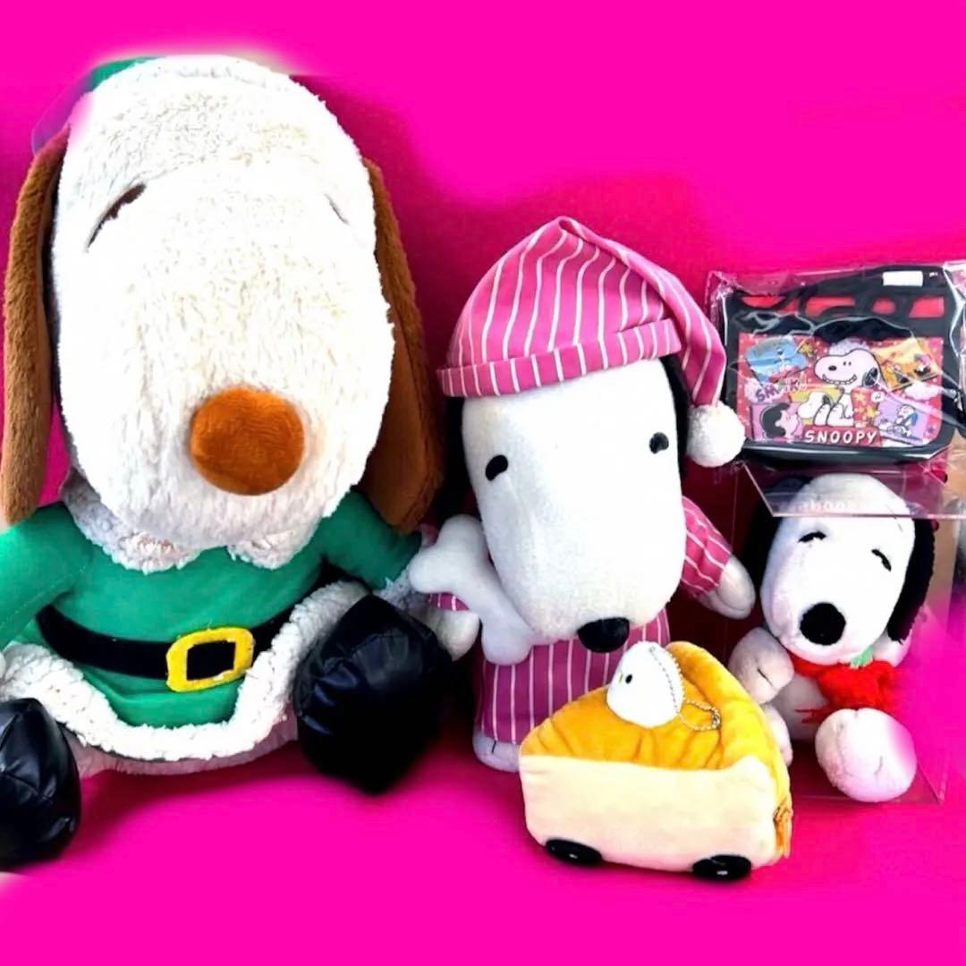 スヌーピー ぬいぐるみ 大きめ　財布　ぬいぐるみ飾り　5点セット H⑧ スヌーピー】プレイング・テディ(M) ぬいぐるみ|SNOOPY×VOYAGES