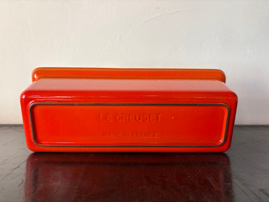 LE CREUSET テリーヌ型　オレンジ 約28cm シールアリ　レトロ