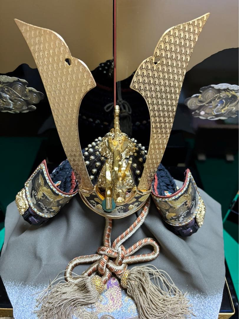 【美品】期間限定お値下げ！五月人形　兜　こどもの日　吉祥　登龍飾り　端午の節句