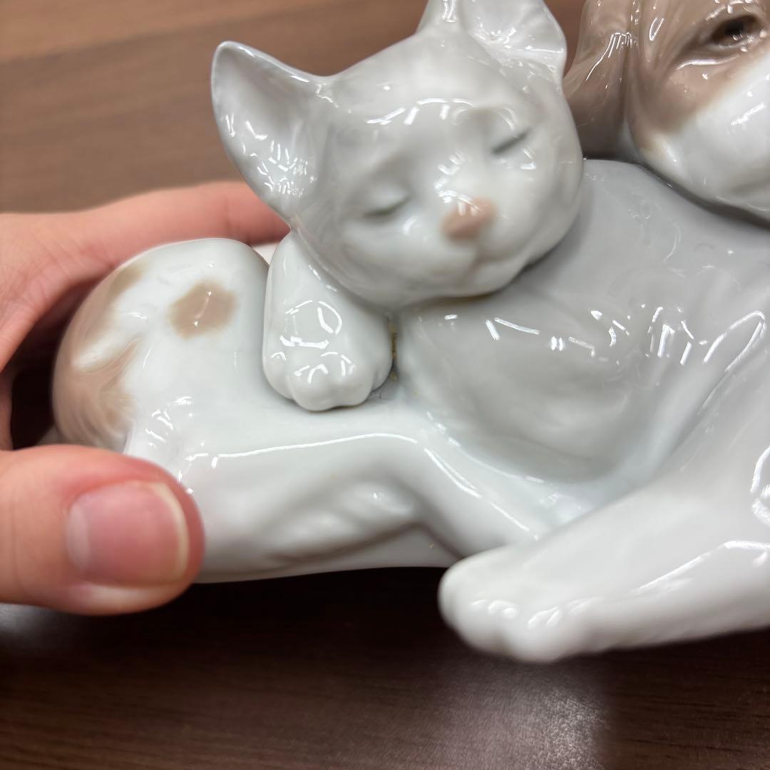 リヤドロ LLADROフィギュリン 6599 いつも一緒 犬 猫 動物 - メルカリ