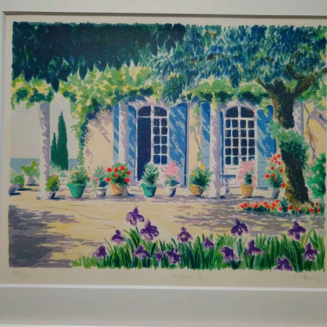 絵画　シルクスクリーン版画　額装品