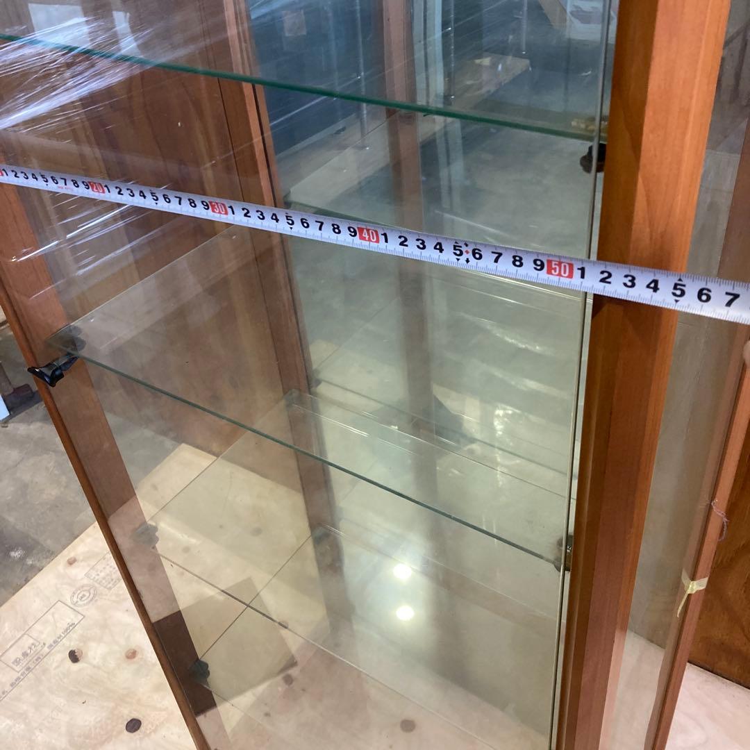 鍵付きガラスケース 5段　コレクション棚