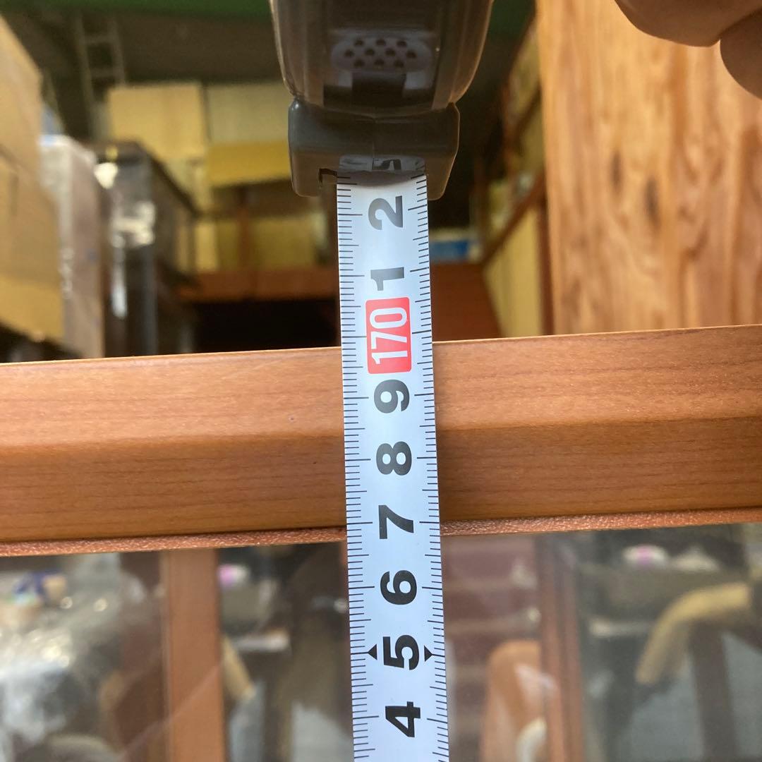 鍵付きガラスケース 5段　コレクション棚