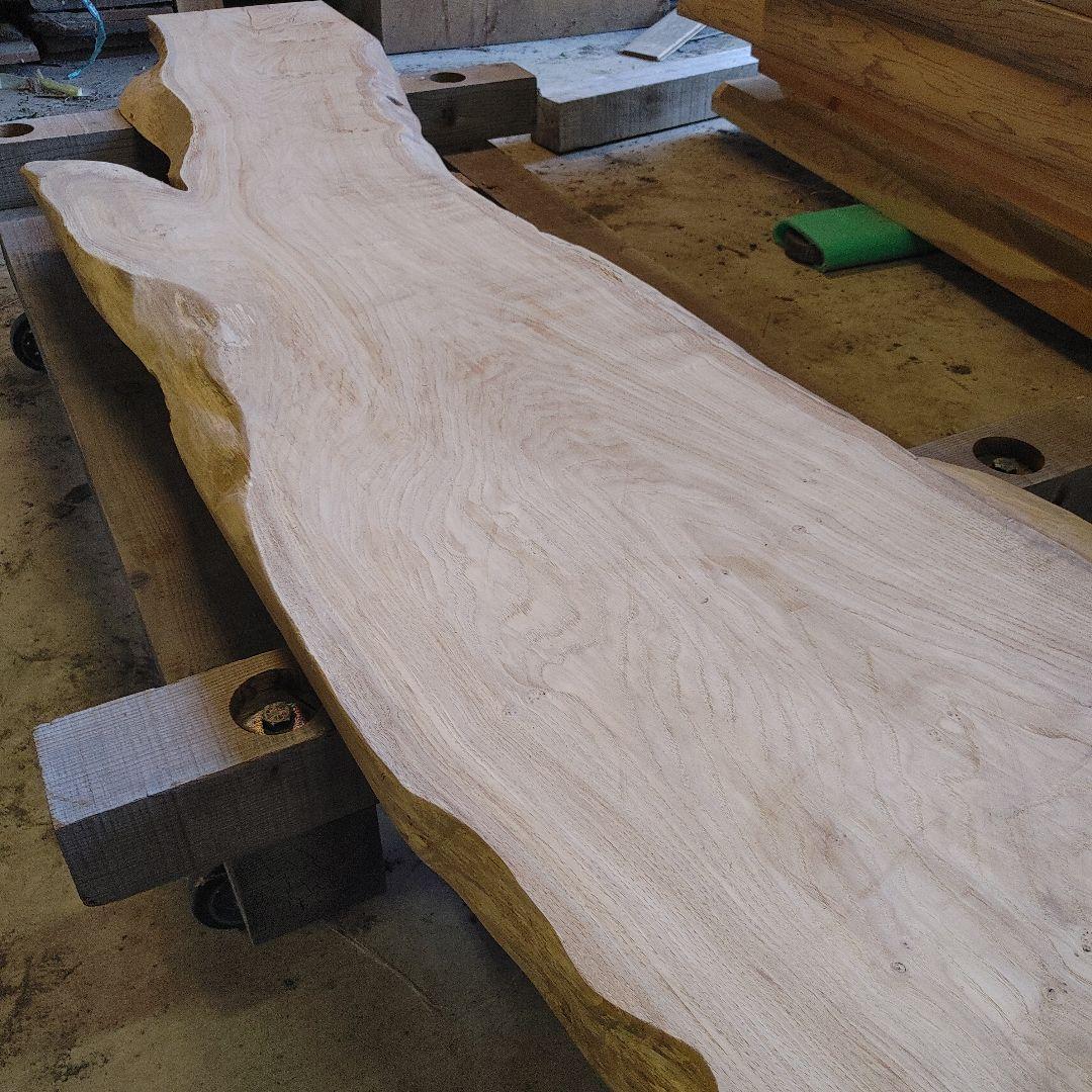 送料込み　一枚板　クリ　栗　無垢材　天板　テーブル　カウンター DIY　番号1