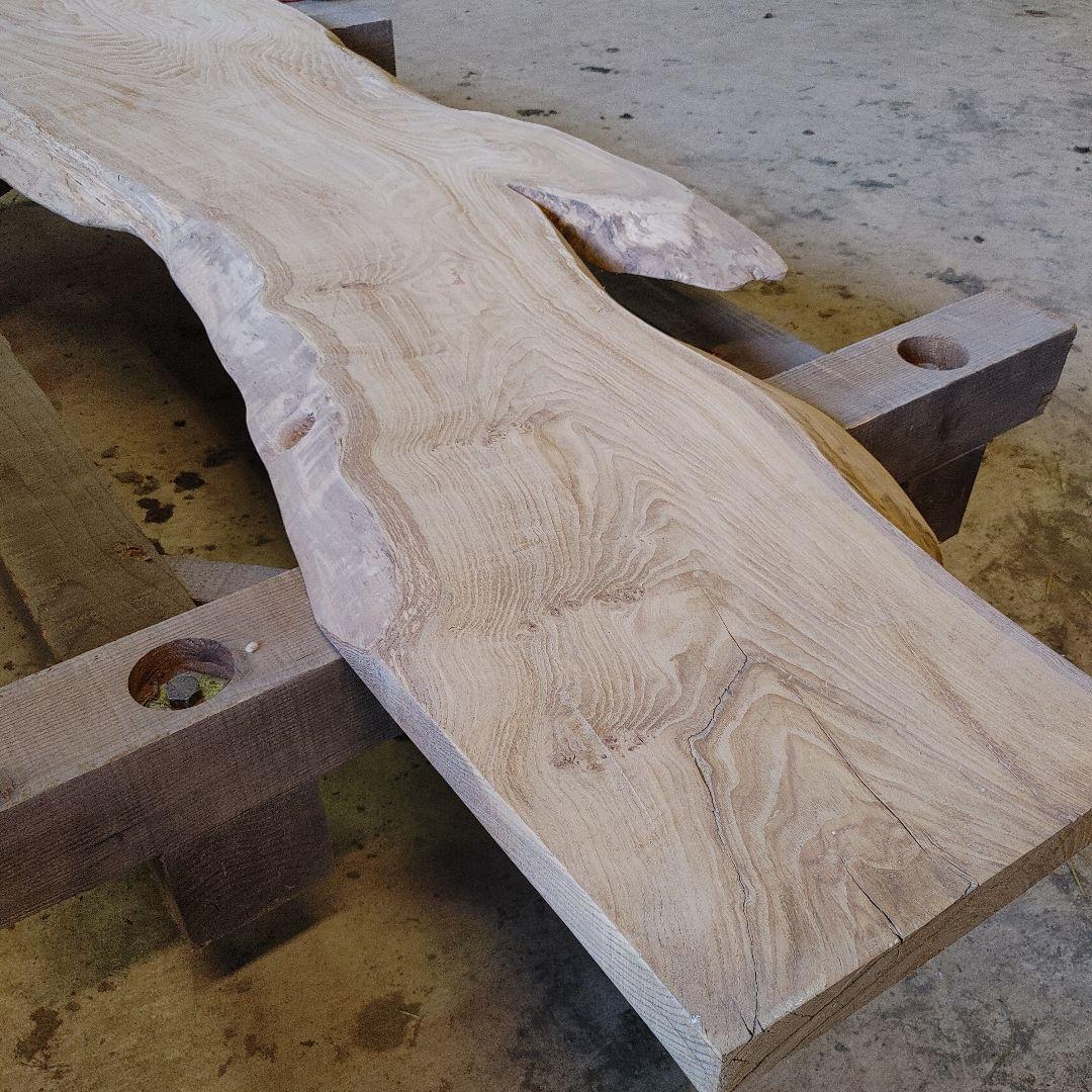 送料込み　一枚板　クリ　栗　無垢材　天板　テーブル　カウンター DIY　番号1