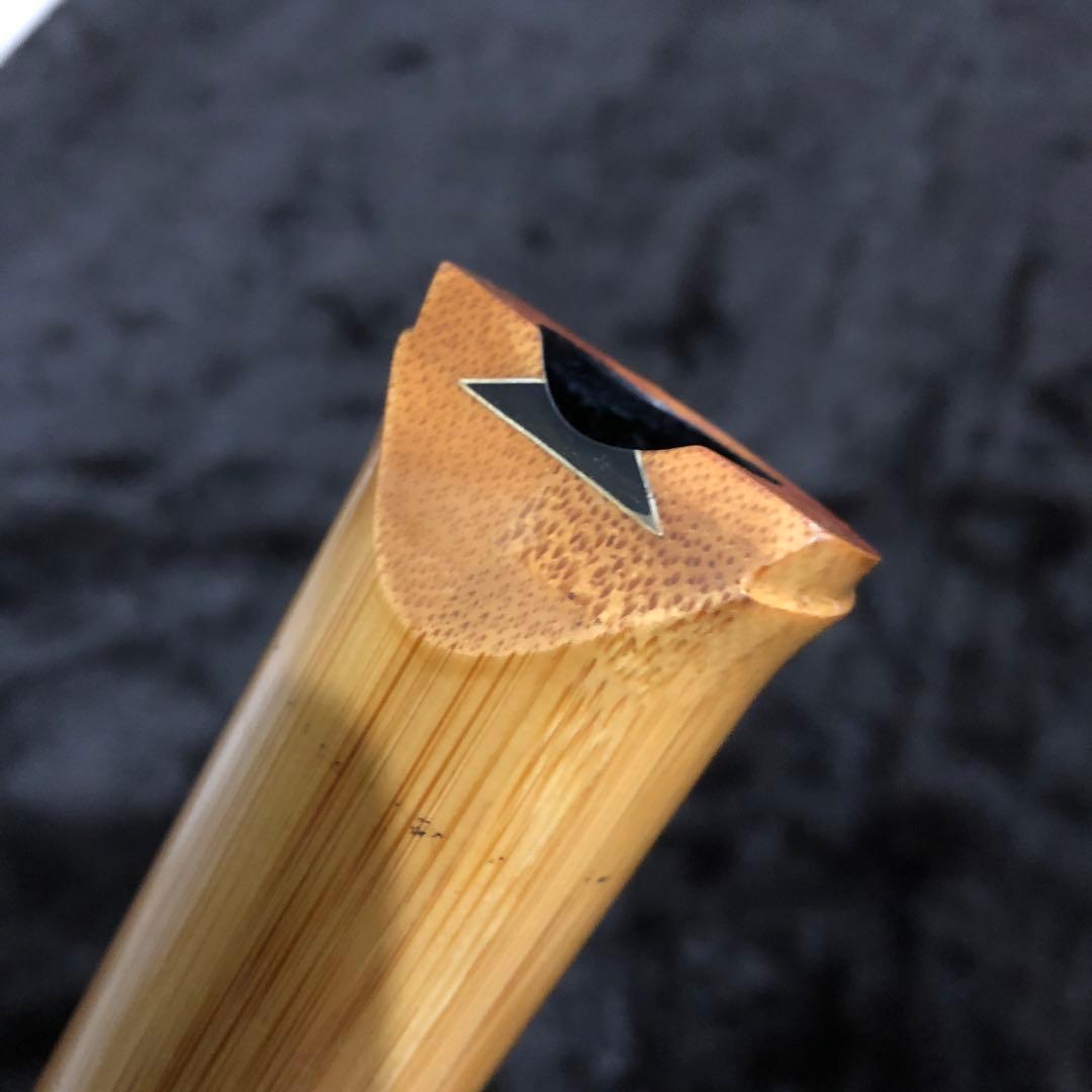 尺八　胡蝶　琴風調　高級合竹曲管　一尺八寸(D)管