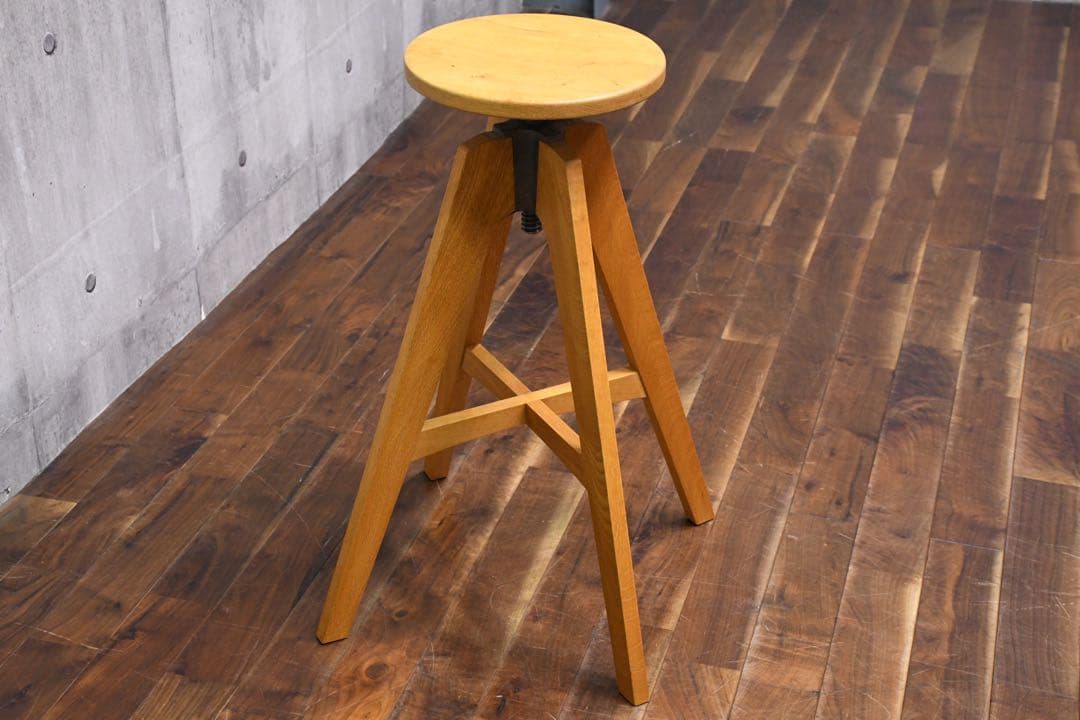 ECC16 展示品 トラックファニチャー KT ハイスツール オーク無垢材