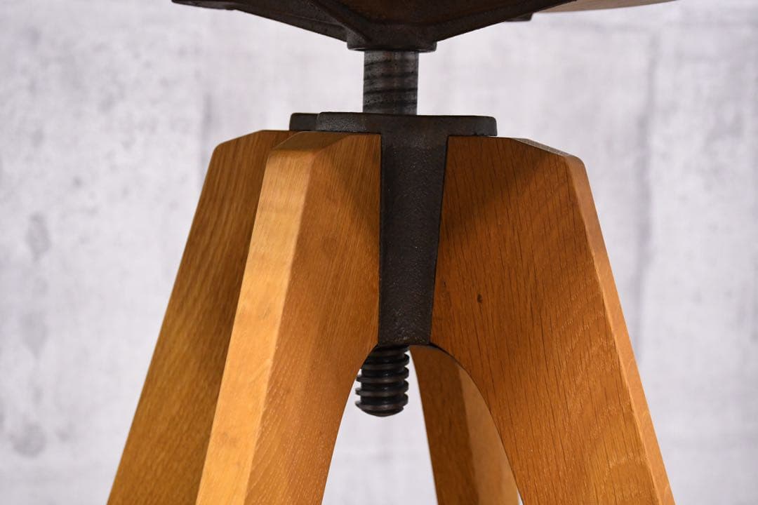 ECC16 展示品 トラックファニチャー KT ハイスツール オーク無垢材