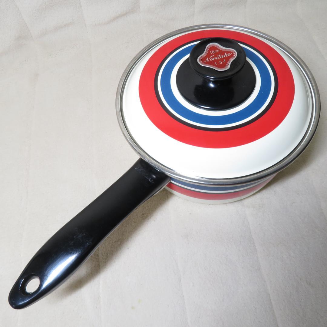 レトロ 昭和　ノリタケ　ホーロー鍋　２セット