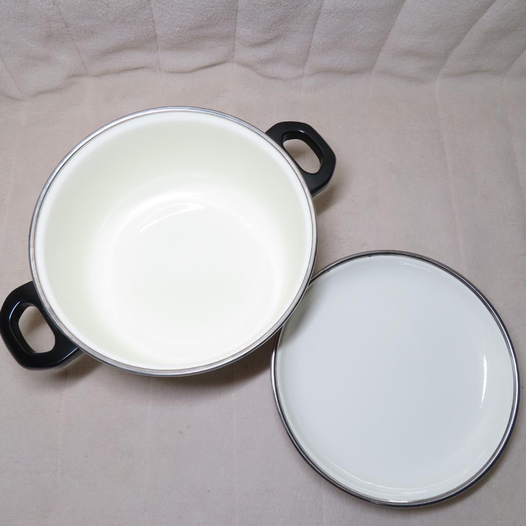 レトロ 昭和　ノリタケ　ホーロー鍋　２セット