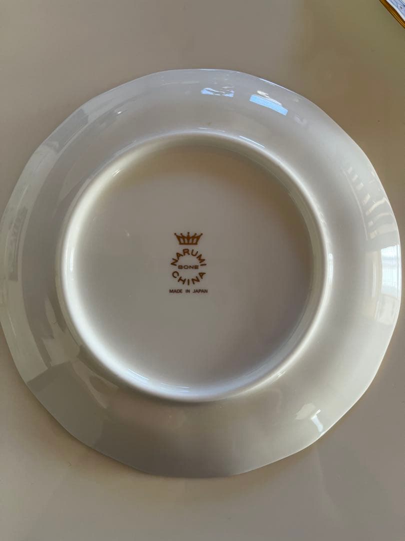 新品未使用　ナルミボーンチャイナ　\"ミラノ\" ケーキ皿5枚セット