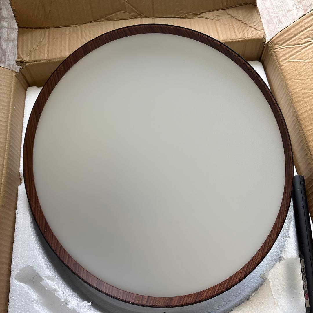 Glow LED Ceiling Lamp ブラック/ライトウッド